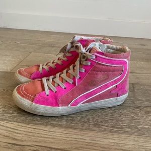 Golden Goose Sneakers Slide - highlighter or hot pink sz 36